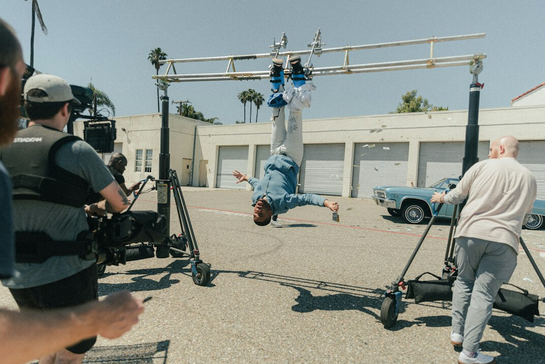 film set behind scenes