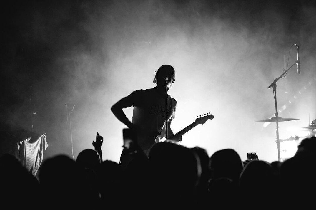 musician performing on stage